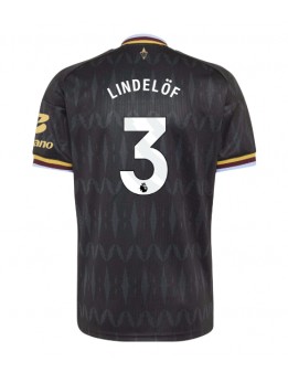 Aston Villa Victor Lindelof #3 Replika Borta Kläder 2026-27 Kortärmad